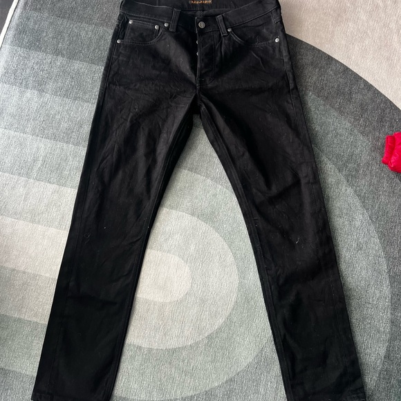 Nudie Mens Black Jeans- sz 33 - Picture 1 of 5